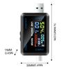 USB+Type-C Multi-function Digital Display DC Voltage Ammeter Power Meter Detector Power Bank Charger Indicator DC 4.5-36V