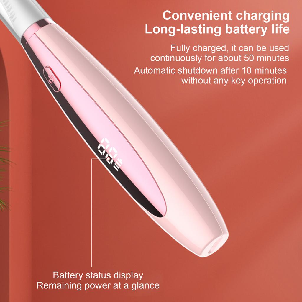 Electric Heated Eyelash Curler USB Rechargeable Eyelashes Curler with 3 Temperature Modes Natural