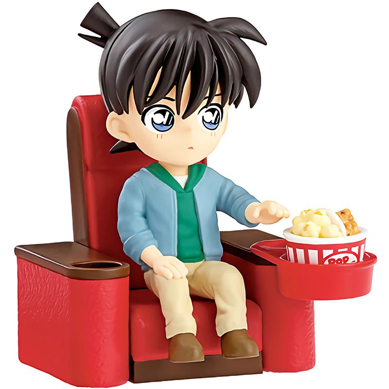 Genuine Detective Conan Movie Theater Scene Ornament Doll Edogawa Kudo Shinichi Jimmy Kudo Action Figure Model Toys