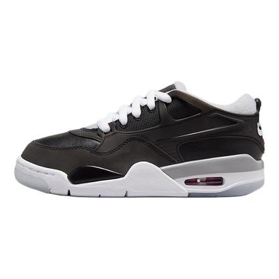 Кроссовки Air 4 RM GS Black Metallic Kids, серо-волчьи, белые, огненно-красные HV5187-010