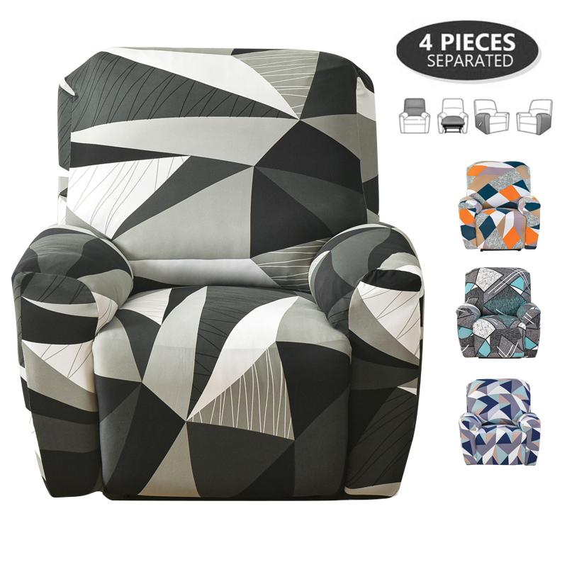 High Stretch Recliner Chair Covers Protector Leather Living Room Recliner Chair Soft Anti -Slip Recliner Chair Slipcover For Home
