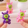 6/30 шт. Кролик-астронавт, игрушка для угадывания пальцем, пресс-игра «Камень, ножницы, бумага», мультяшный брелок с цепочкой из бусин, подарок для детей и взрослых, сувениры на вечеринку