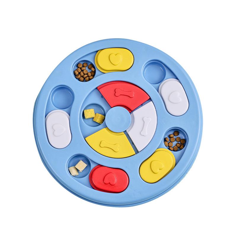 Cross-Border Pet Puzzle & Slow Feeder Bowl: Slow Eating Toy for Dogs & Cats, Snack Dispenser, Boredom Relief