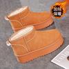 2026 winter velvet snow boots women's shoes versatile thickened warm short boots platform casual cotton shoes