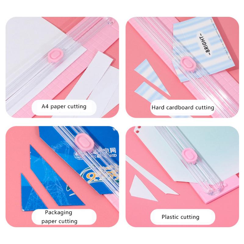 Portable A3 Paper Cutter Photo Cutter High Quality Durable Morandi Color Manual Cutting Tool Student School Office Supplies