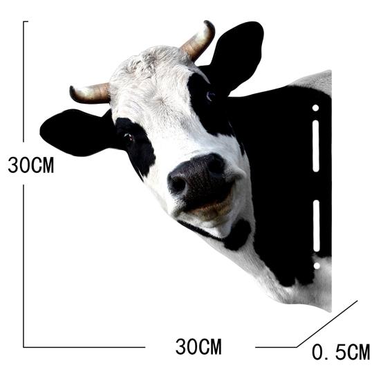 3D металлический настенный декор с животными, лошадь, корова, жираф, настенный кулон, нержавеющая кованая настенная статуя, произведение искусства, украшение для дома и улицы