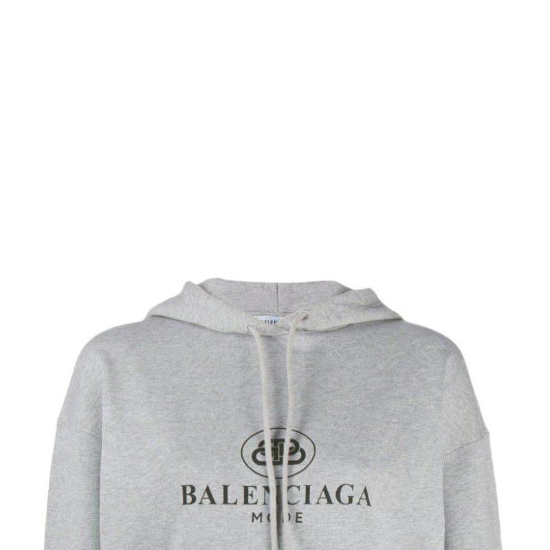 Balenciaga Свитшот Свободный крой Женский Серый 570798TFV751300