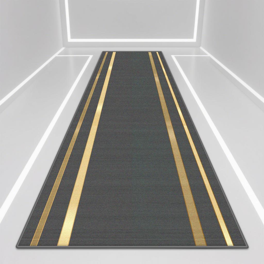 Modern Luxury Corridor Carpet Kitchen Decor Non-slip Runner Rugs Bathroom Passageway Entrance Door Mat Hotel Lobby Long Rug