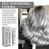 Silver Gray Hair Dye Cream, Unisex Silver Hair Dye Long-lasting Non-Damage Color Cream for Women and Men