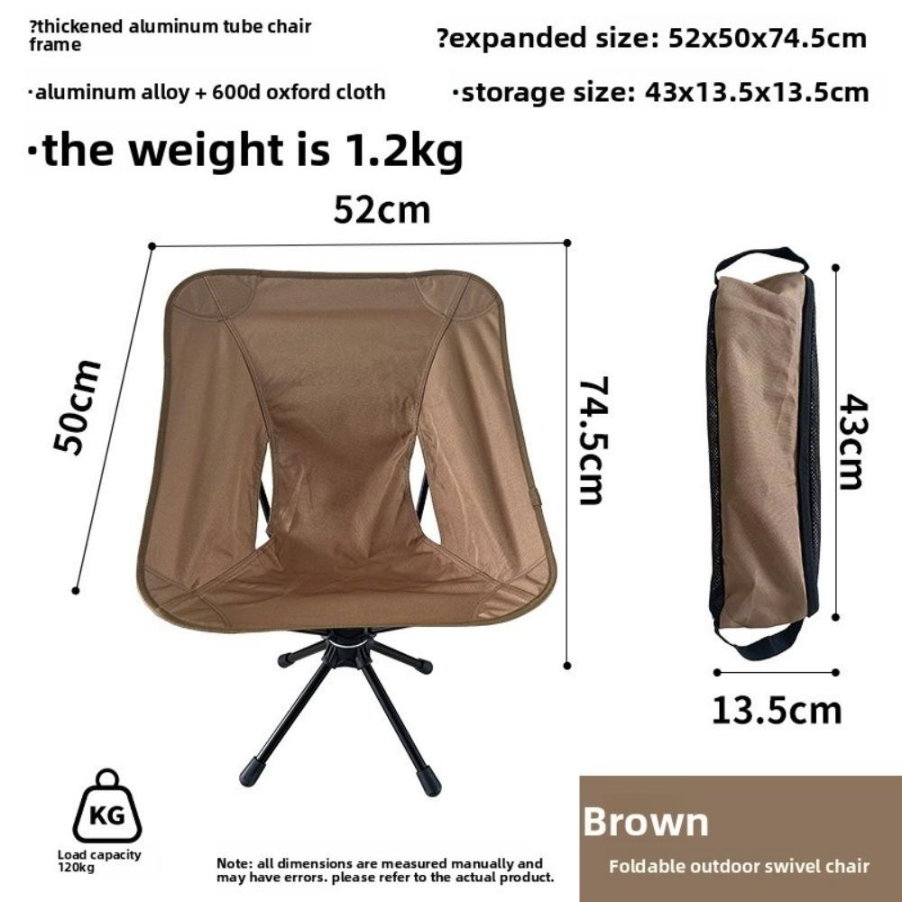 Detachable Swivel Chair Lightweight Folding Chair Backpacking Chair Fishing Activity