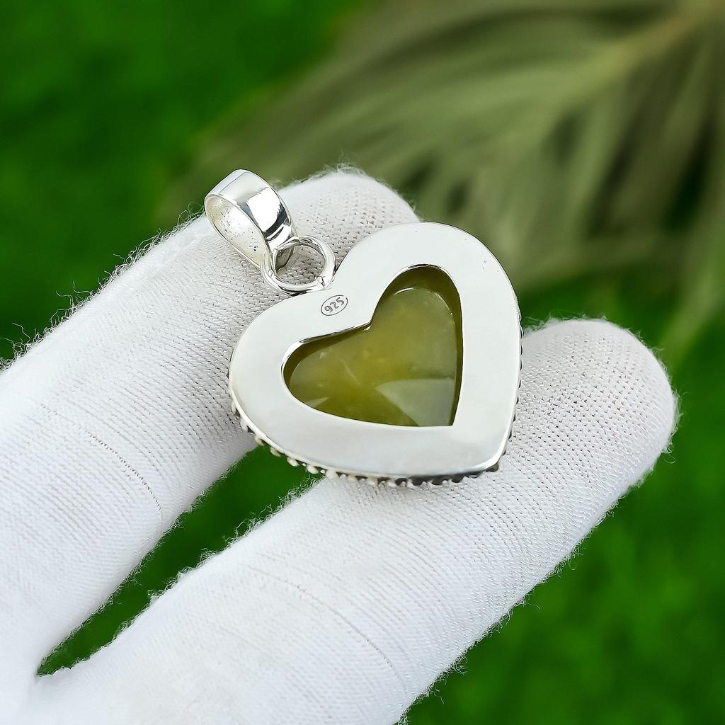 Подвеска из натурального полихромного яшмового драгоценного камня из стерлингового серебра 925 пробы, индийские украшения