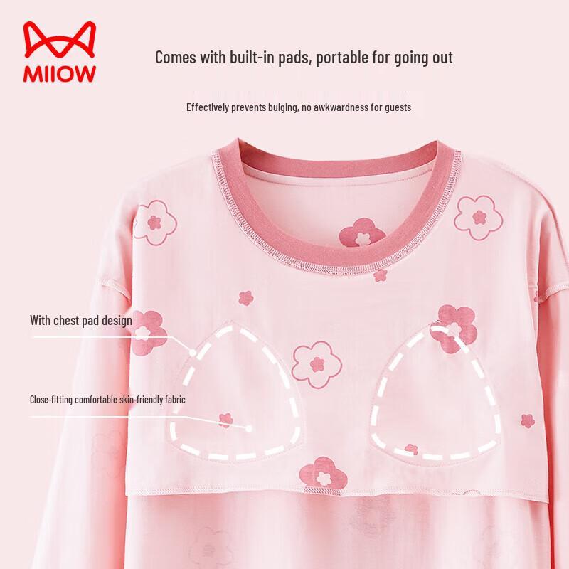 MiiOW Women's Pure Cotton Anti-Mite Pajama Set