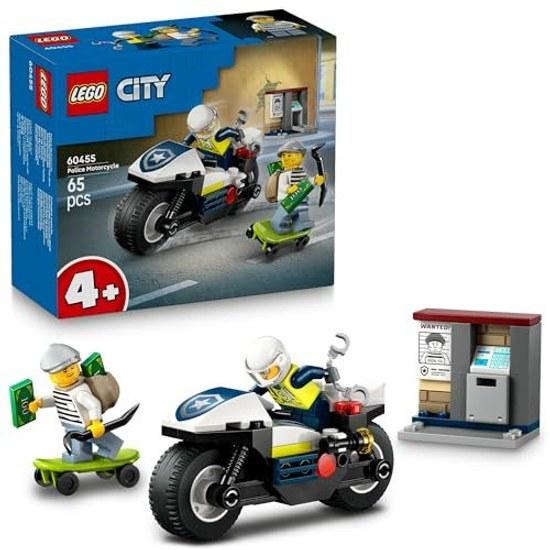 LEGO City Police Bike Chase 60455 toy boys girls toys birthday present blocks educational 4 years old 5 6 vehicle children 65 pieces