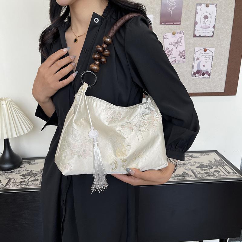 Новая женская сумка в китайском стиле, новая летняя модная сумка через плечо, большая вместимость, сумка-ведро для поездок на работу