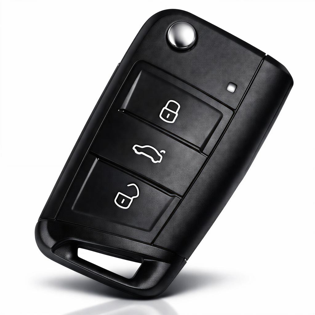 for VW Skoda SEAT Replacement Car Key Shell 3 Button with HU66 Blade Uncut Flip Key Case No Electronics