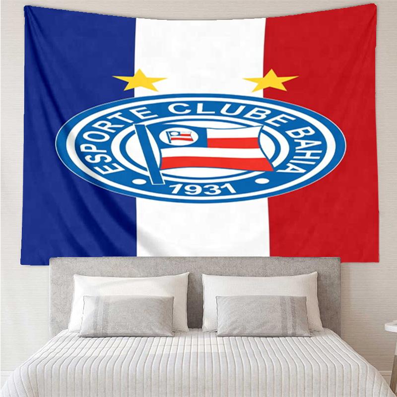 1PC Ba-hia Sports Club Emblem Printed Tapestry Room Decoration Wall Hanging for Living Room Bedroom, dormitory, Birthday and Christmas gifts