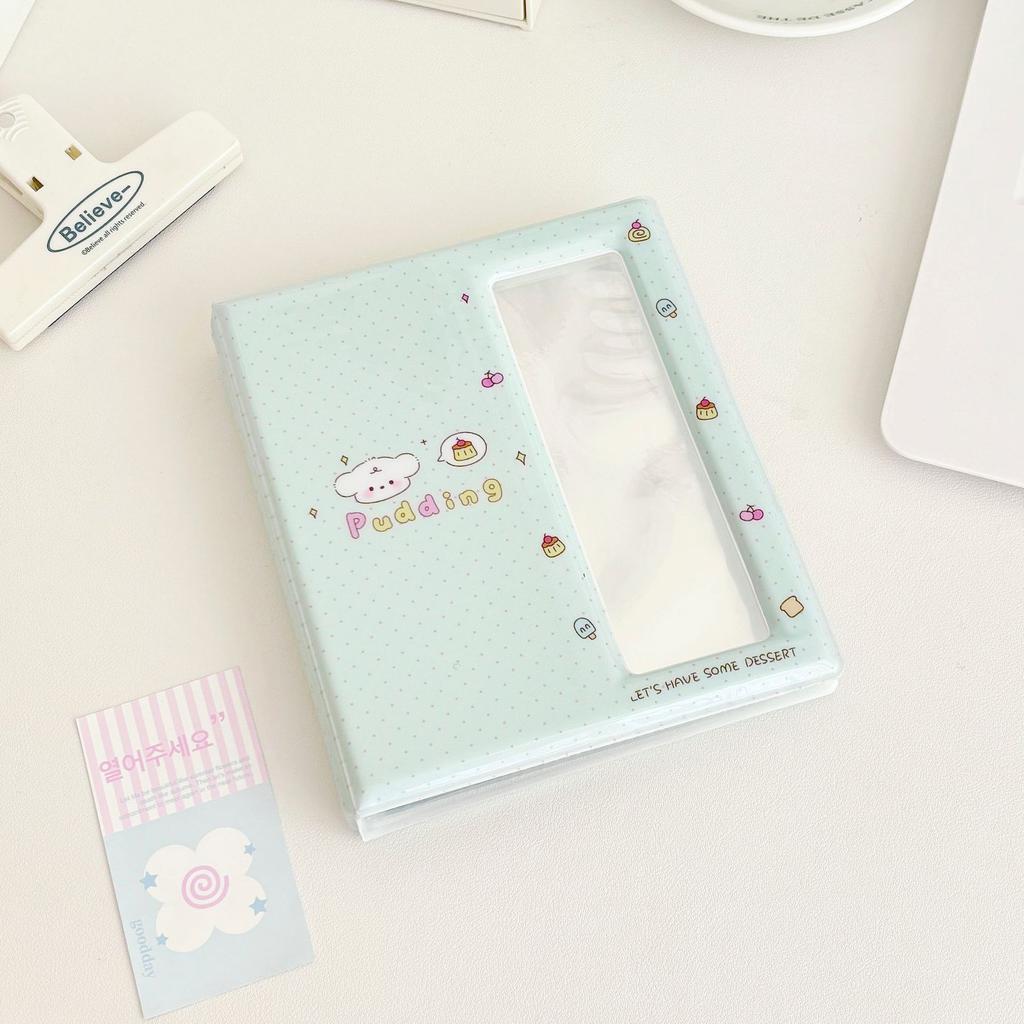 Cute Korean Ins 5.7*6.9inch Large Capacity Po Album for Idol Cards & Stickers Storage 20 Sheets Po Strips Holder School