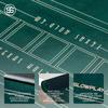 SLOWPLAY Nash Poker Mat Texas 180x90cm Art Deco Print Portable Playmat with Green Smooth to the Comes with Overflowing Carry Bag Hold'em Borders,
