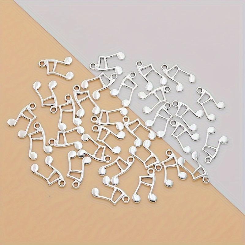 Ретро кулон в виде музыкальной ноты, сплав, ювелирный кулон, DIY браслет, ожерелье, аксессуары для брелка