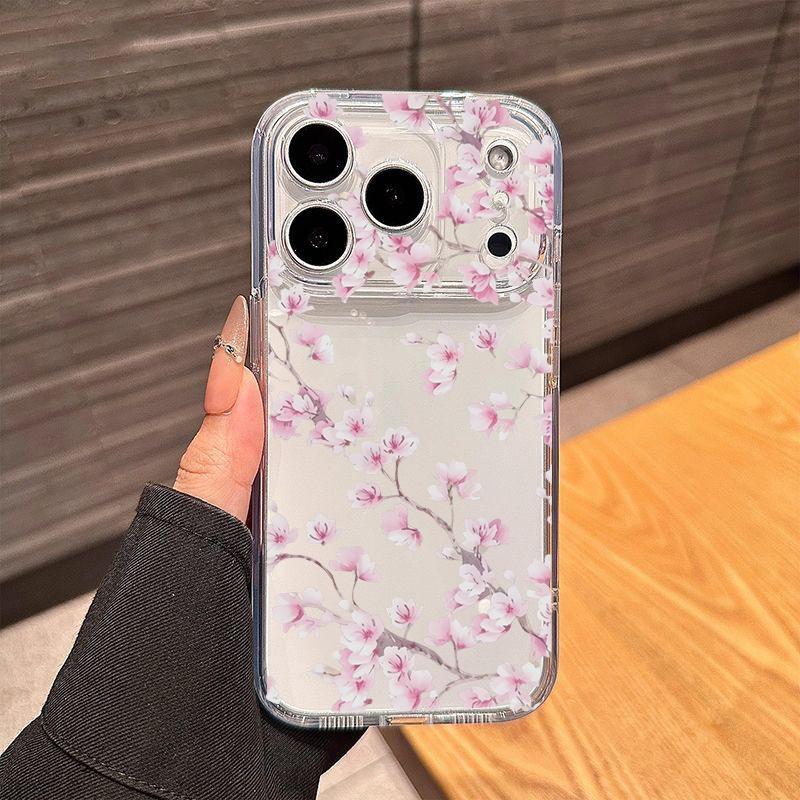 Прозрачный чехол с розовым цветком ромашки для Samsung Galaxy A17 A16 A07 A06 A57 A55 A56 A36 A26 A54 A53 A35 A15 A34 A23 A14 A32