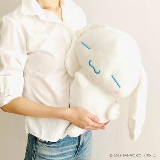 MORIPiLO Body Pillow Sanrio Cinnamoroll Uses Smooth Material Marshmallow Texture Plush Toy Large Cushion Cute Size Cozy Sleeping Approximately 45cm