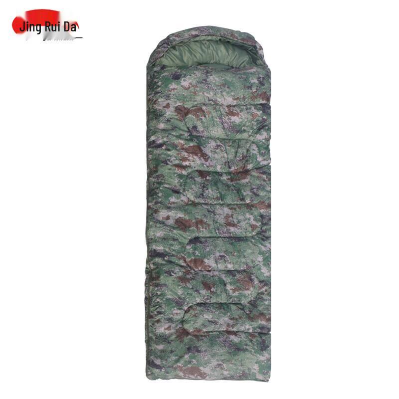 JINGRUIDA Camouflage Camping Envelope Sleeping Bag