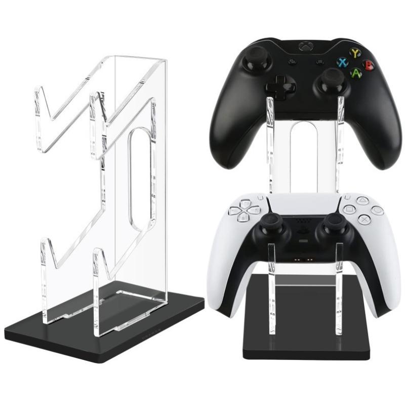 Универсальная двойная подставка для контроллеров PS5 PS4, прозрачный акриловый держатель для джойстика, крепление для геймпада Xbox