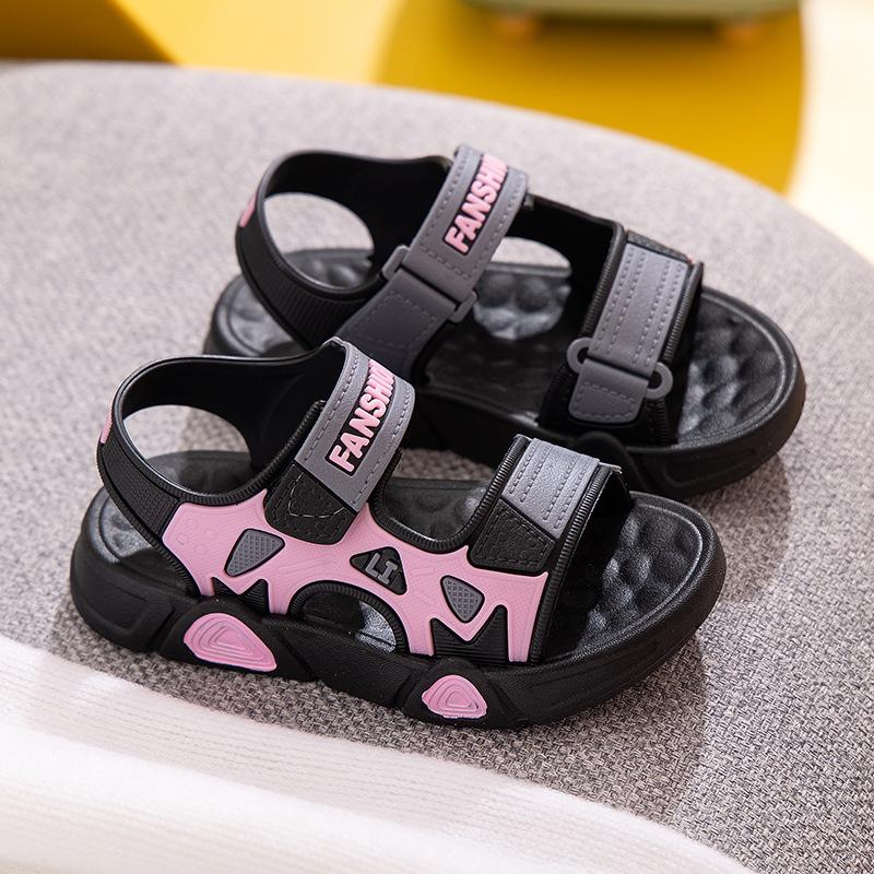 Летние новые повседневные детские сандалии для учеников начальной школы, с мягкой подошвой Beach Boys