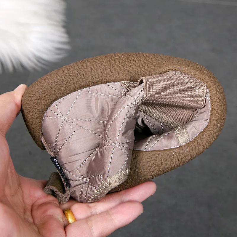 Зимние высокие хлопковые ботинки с плюшевой подкладкой и утолщенной подошвой, мягкая подошва, нескользящие, удобные и легкие для педалирования