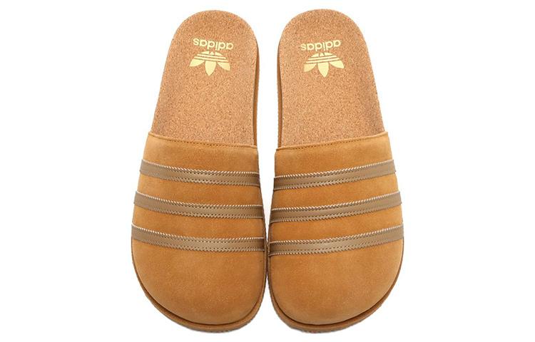 adidas Шлепанцы Originals Adimule из кожи 'Светло-коричневые' GY2555
