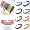 Female Hair Accessories Hairband Headwear Hairband Women Girls Headdress Solid Cloth Headband Wrap Hair Hoop Bezel With Teeth