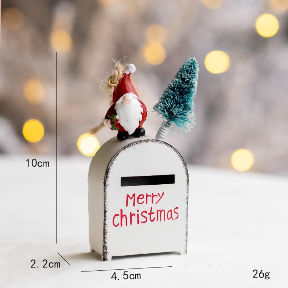 Santa Clasu Xmas Ornament Pendant Mailbox Xmas Decor Christmas Tree Ornament Christmas Celebration
