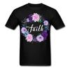 Faith Shirt Christian Gifts for Easter Floral Faith Flower T-Shirt Size S-6XL