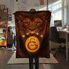 1 шт. Фланелевое одеяло с принтом Galatasaray S.K., Высококачественное, Для всех сезонов, Декор для дома, Тепло и комфорт, Идеально для рождественских подарков