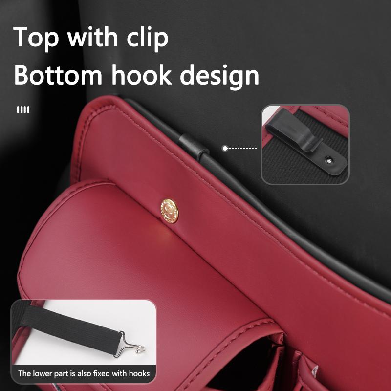 AAAQS1 Sticker Seat Back Organizer Car Interior Storage Pouch Backseat Bag For BMW M5 M4 M3 F20 F40 F22 F30 E90 F32 F10 F06 F07F46E60Z4