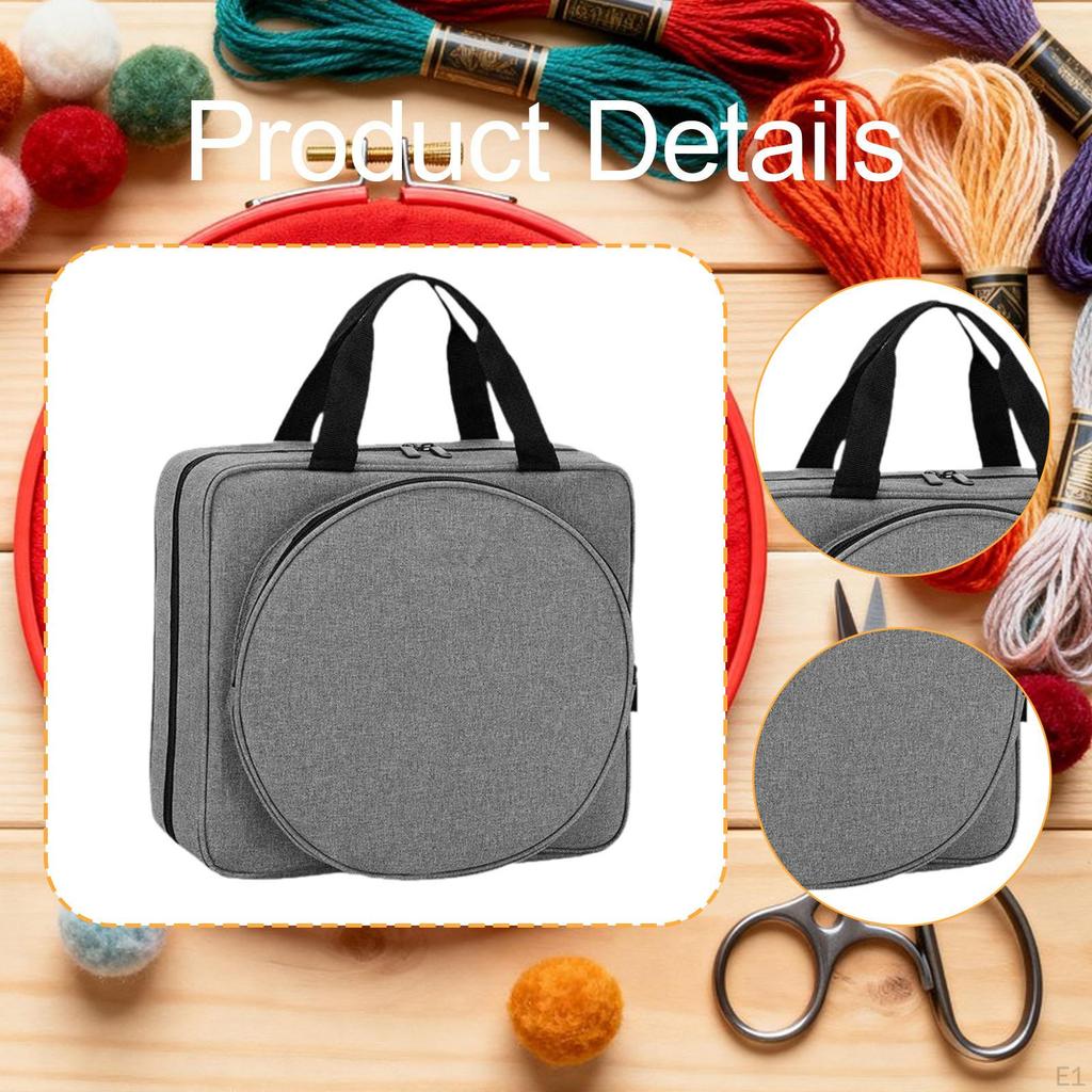 Сумка для вышивки, сумка для рукоделия, чехол для переноски, без аксессуаров, сумки-тоут для вязания, квадратные принадлежности