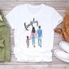 Mom's Mother's Day Themed Printed Round Neck Plus Size Fashionable Loose Cotton Short Sleeved Top T-Shirts Women’s