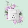 Романтичный цветок Switch Paste Home Background Beautification Декоративные наклейки на стену Самоклеящиеся обои