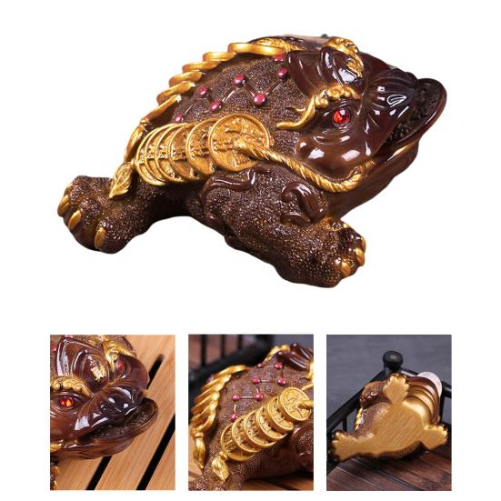 Жабий чай домашнее животное меняющее цвет смоляное украшение привлечение богатства кунг-фу чай