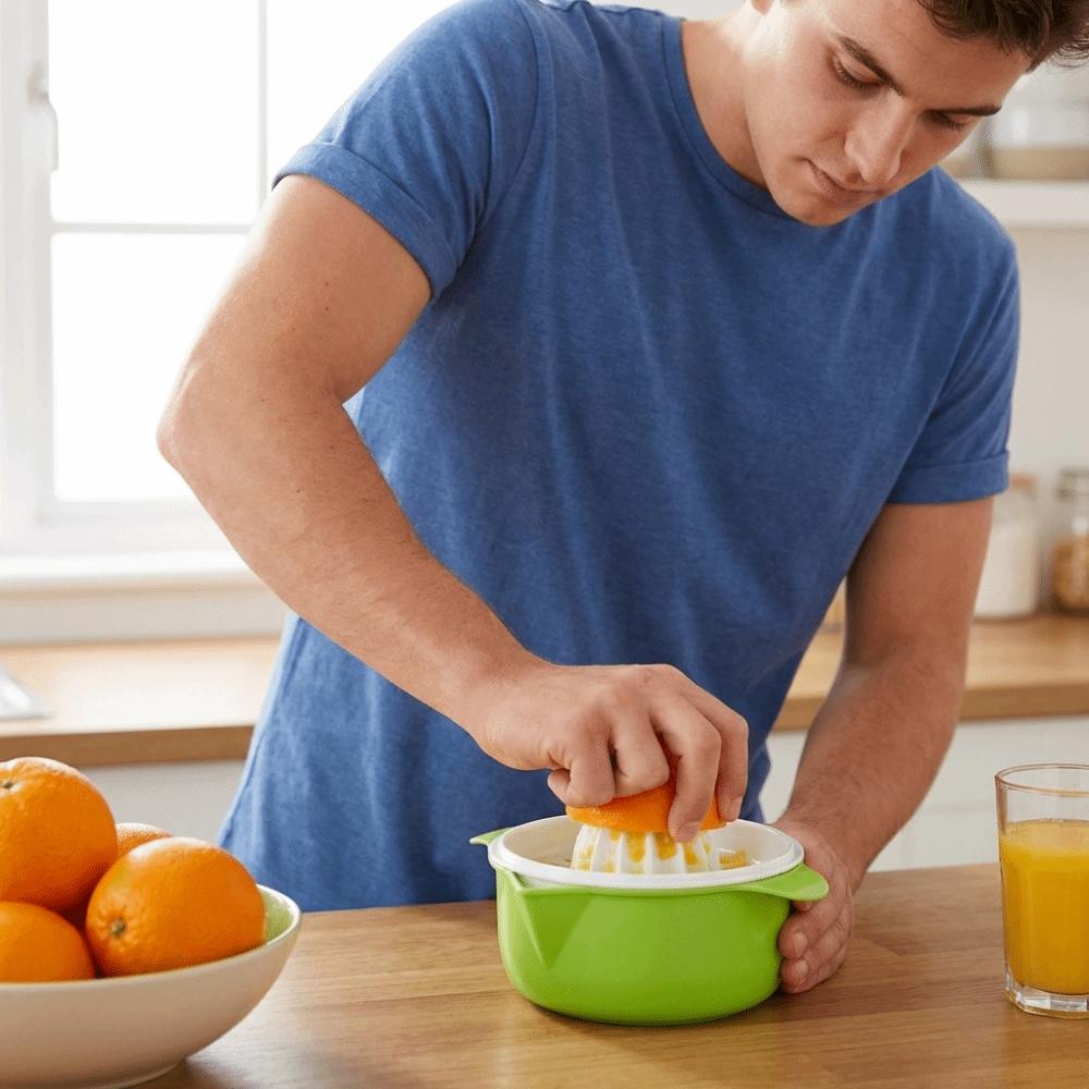 Plastic Manual Juicer Detachable Citrus Juicer Portable Hand Lemon Squeezer Cooking