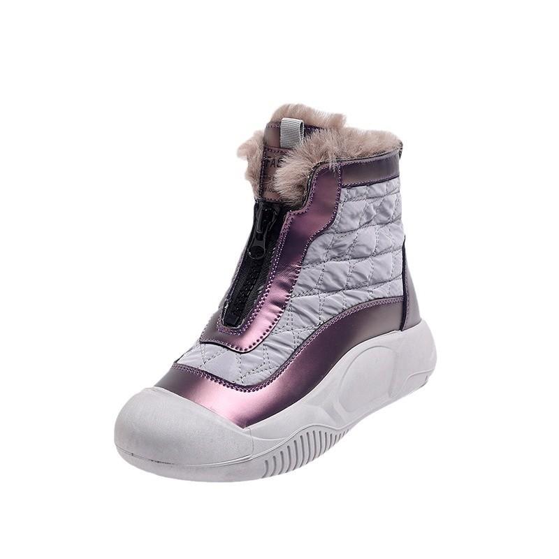 Женская обувь зимняя бархатная утолщенная теплая популярная высокая повседневная модная универсальная теплая обувь зимние ботинки