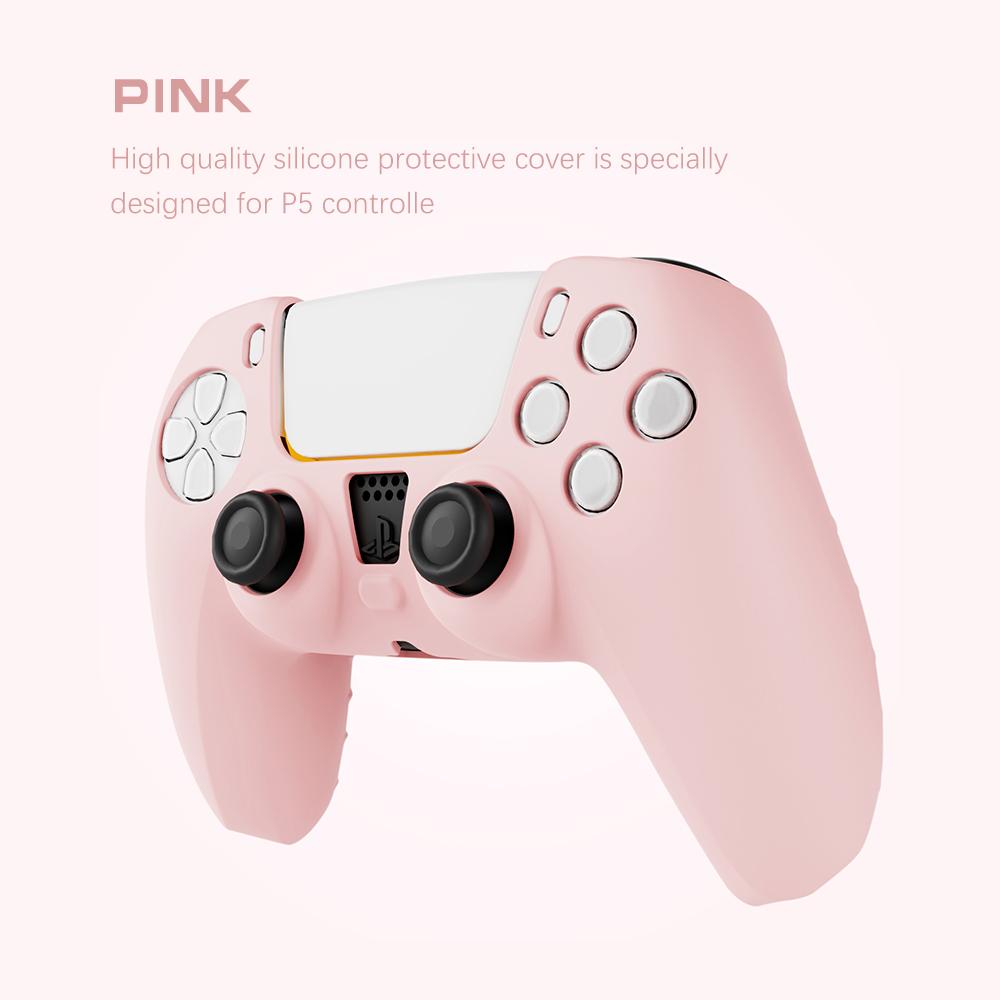 Для PS5 Силиконовый Мягкий Чехол Удобное Ощущение в Руке Держатель Геймпада Защитная Оболочка Для Геймпада Playstation5