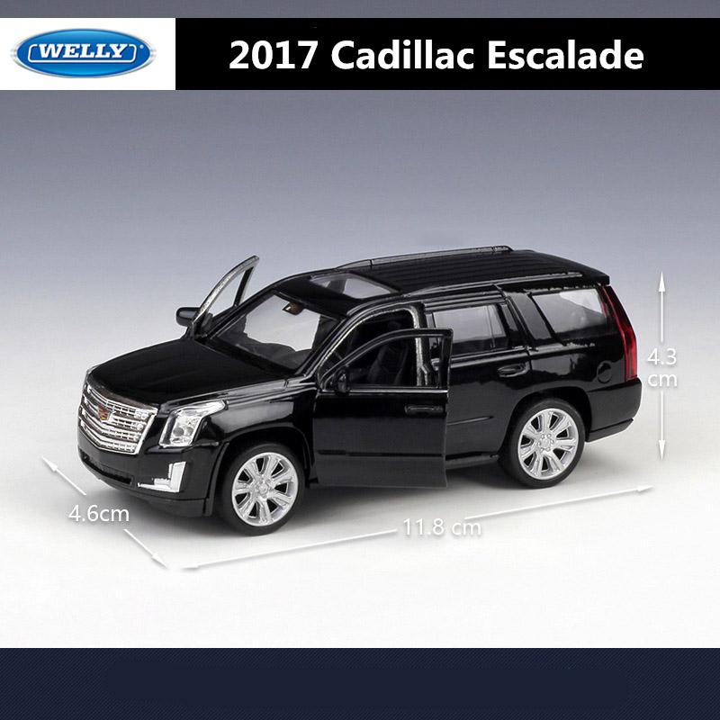 1:36 Cadillac SUV Escalade Alloy Car Model Diecasts Metal Toy Vehicles Pull Back Car Model High Simulation Collection Kids Gifts AGT1