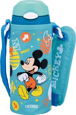 Термос с вакуумной изоляцией и соломенной бутылкой Disney Mickey светло-голубой LB 0.4L FHL-400FDS