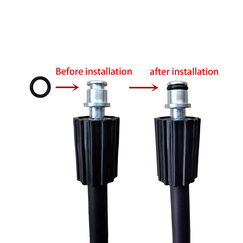 50 шт. Водяной пистолет высокого давления О-образное кольцо уплотнительное резиновое кольцо Черный Аксессуары для автомойки Аксессуары для ухода за автомобилем Водяной пистолет Аксессуары
