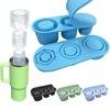 Silicone Hollow Cylinder Ice Cube Tray with Lid Slow Melting