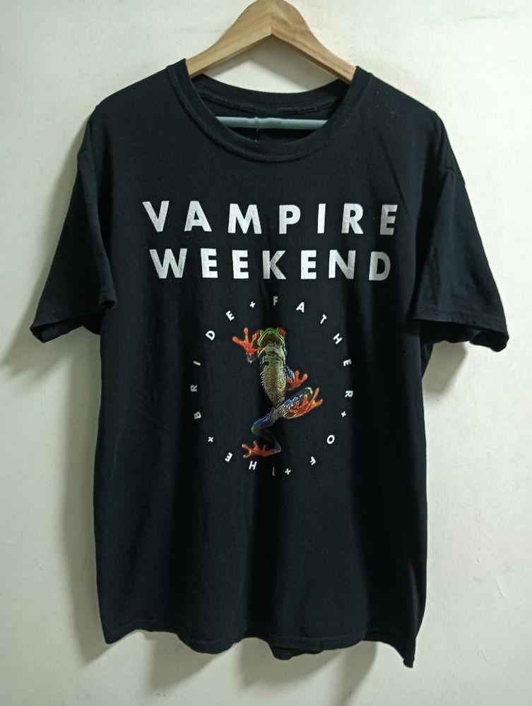 Ретро Футболка с принтом группы Vampire Weekend, тяжелый хлопок, черная, размеры S-5XL, BT609, унисекс