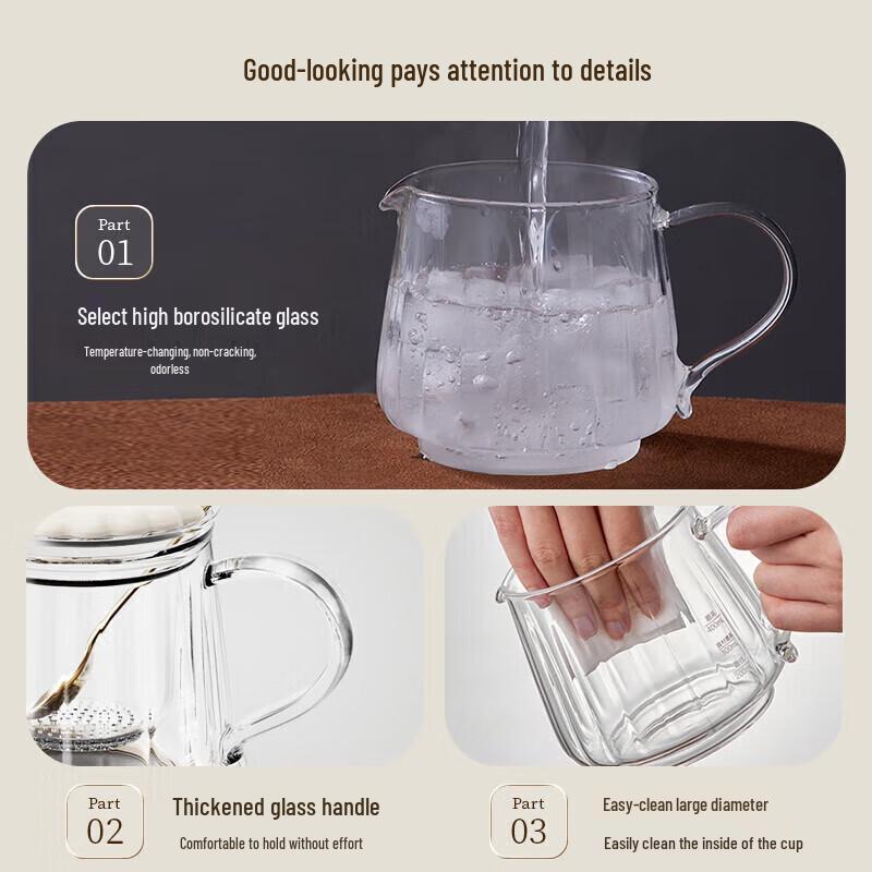 Bear Mini Glass Health Kettle 0.4L CN plug (adapter included)