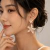 Drop Style Starfish Dangle Earrings Elegant Pendant Earrings Fashion Earrings  Women Wear