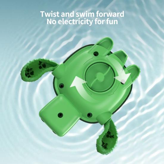 Детская игрушка для ванной без батареек Прекрасный мультяшный черепаха Водная игрушка Интересные успокаивающие интерактивные игрушки Ванная комната Ванна Душ Заводная игрушка Детский подарок